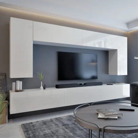 ALT: Meblościanka do salonu SMART BIAŁY