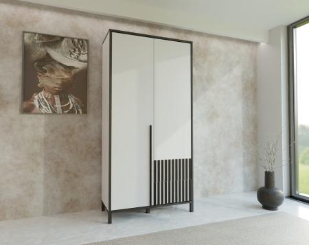 Szafa AGNAR 2D BIAŁA - wizualizacja HD