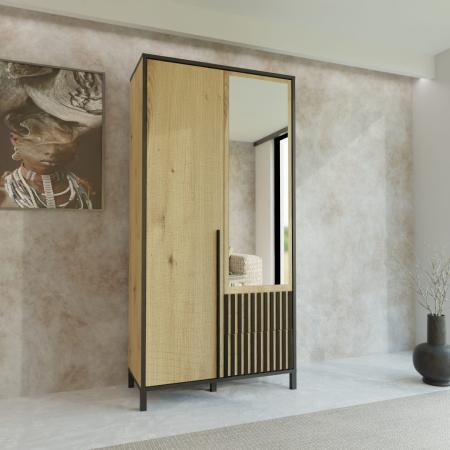 Szafa AGNAR 2D ARTISAN / LUSTRO - wizualizacja