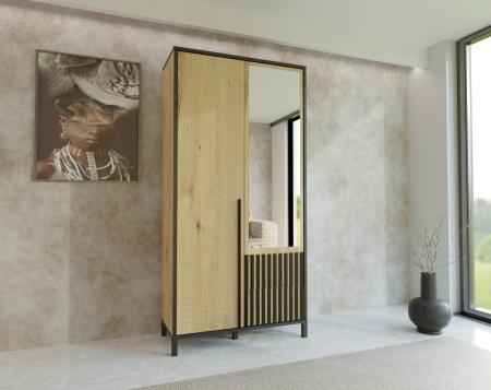 Szafa AGNAR 2D ARTISAN / LUSTRO - wizualizacja HD