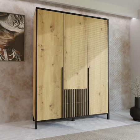 Szafa AGNAR 3D ARTISAN GŁADKA - wizualizacja