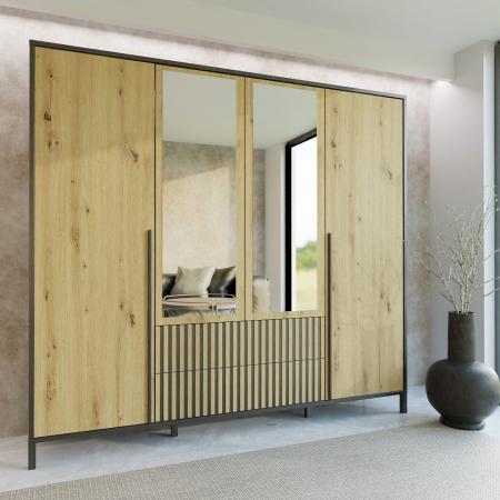 Szafa AGNAR 4D ARTISAN / LUSTRO - wizualizacja