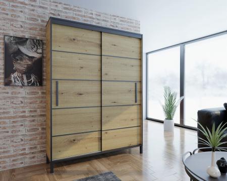 Szafa przesuwna BRAGA ARTISAN LISTWY - wizualizacja HD