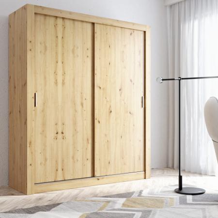 Szafa przesuwna MONAKO ARTISAN (GŁADKA) - wizualizacja