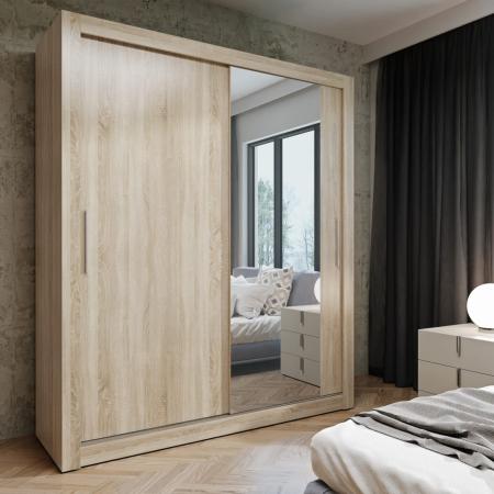 Szafa przesuwna MONAKO SONOMA (Lustro) - wizualizacja