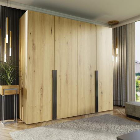 Szafa modułowa BOX 4 ARTISAN (Czarny uchwyt) - wizualizacja