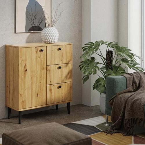 Przejdź do produktu Komoda Besta 810 Artisan Czarne uchwyty
