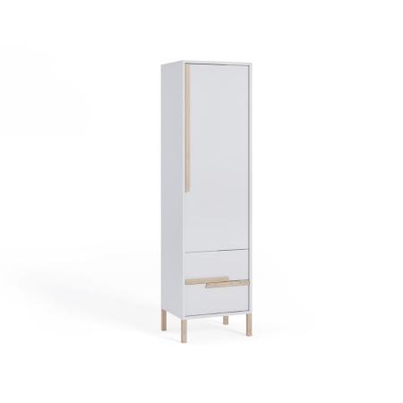 Regał młodzieżowy Spring Biały, Uchwyty buk