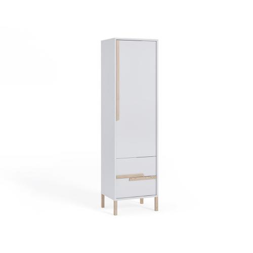 Przejdź do produktu Regał młodzieżowy Spring Biały, Uchwyty buk