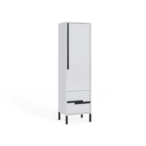 Przejdź do produktu Regał młodzieżowy Spring Biały, Uchwyty czarne