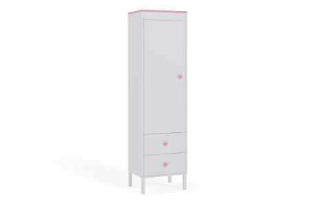 Regał młodzieżowy Winter Biały, Róż HD