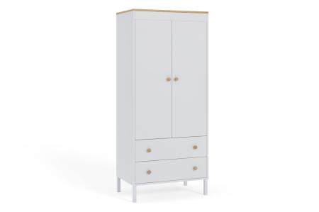 Szafa młodzieżowa Winter Biała, Buk HD