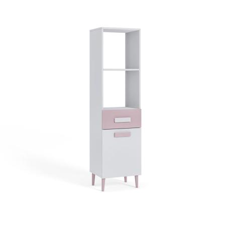 Regał młodzieżowy Zygzak Biały, Róż