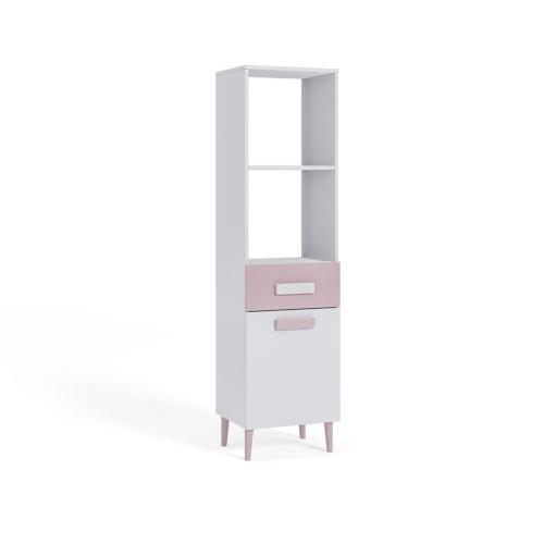 Przejdź do produktu Regał młodzieżowy Zygzak Biały, Róż