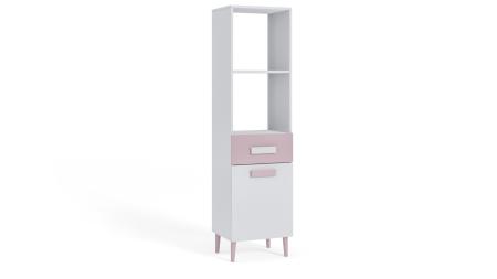 Regał młodzieżowy Zygzak Biały, Róż HD