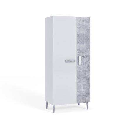 Szafa młodzieżowa Zygzak Biała, Beton