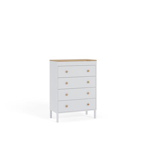 Przejdź do produktu Komoda młodzieżowa Winter, Biała, Artisan