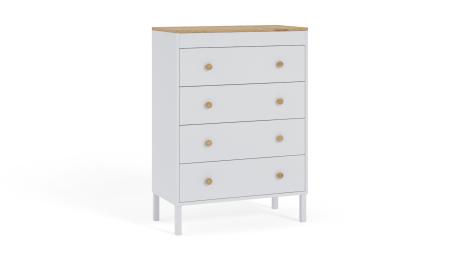 Komoda młodzieżowa Winter, Biała, Artisan HD