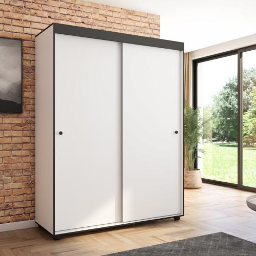 Przejdź do produktu Szafa przesuwna Porto 160 gładka, Biała