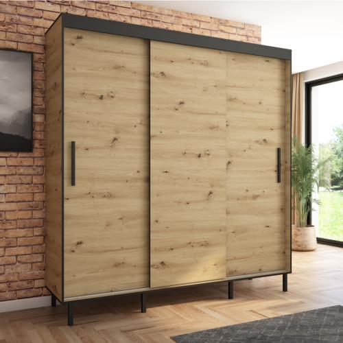 Przejdź do produktu Szafa przesuwna Braga 205 gładka, Artisan