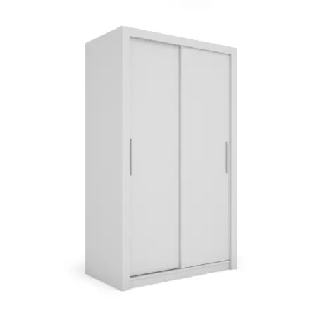 Szafa przesuwna MONAKO 120 gładka, Biała