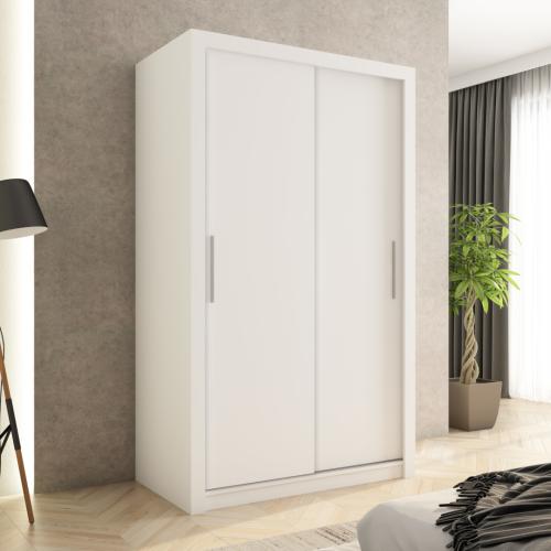 Przejdź do produktu Szafa przesuwna Monako 120 gładka, Biała