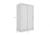 Szafa przesuwna MONAKO 120 gładka, Biała - wymiary
