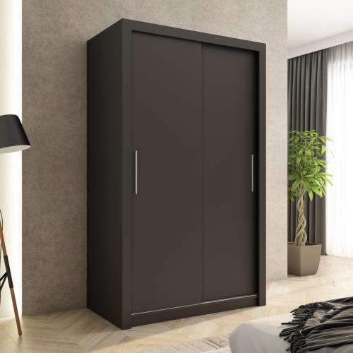 Przejdź do produktu Szafa przesuwna Monako 120 gładka, Czarna