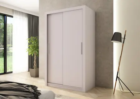 Szafa przesuwna MONAKO 120 gładka, Kaszmir HD