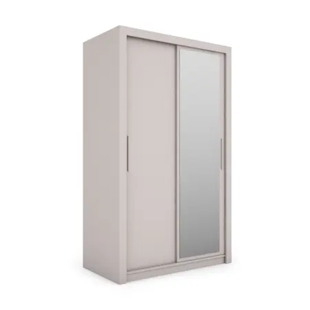 Szafa przesuwna MONAKO 120 z lustrem, Kaszmir