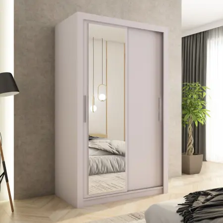 Szafa przesuwna MONAKO 120 z lustrem, Kaszmir 2