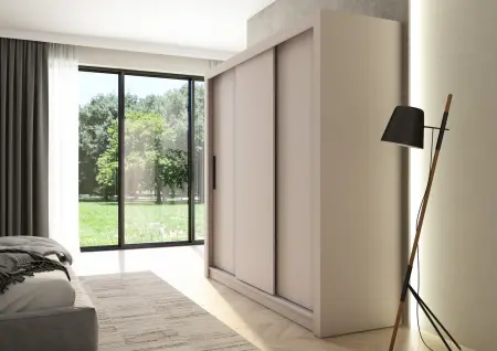 Szafa przesuwna Monako 205, Kaszmir, gładka HD 2
