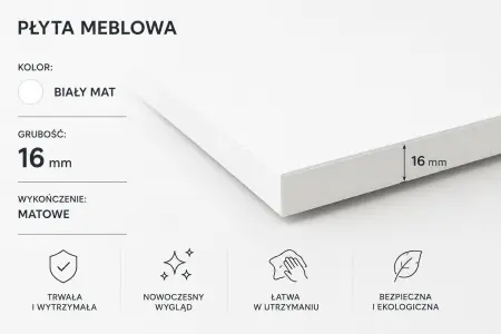 alt: informacja  komody białej
