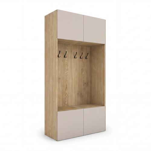 Przejdź do produktu Szafa Garderoba  120 cm NEMO 2  Kaszmir Dąb Cremona   