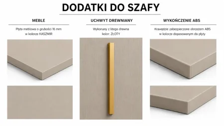 alt:dodatki szafy lamele złote kaszmir