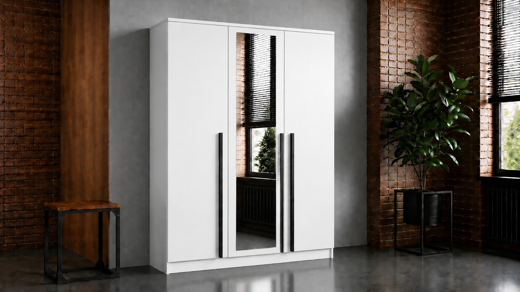 <img src="/ścieżka-do-zdjęcia.jpg" alt="Nowoczesna garderoba ITO 3D 150 cm biała do sypialni">