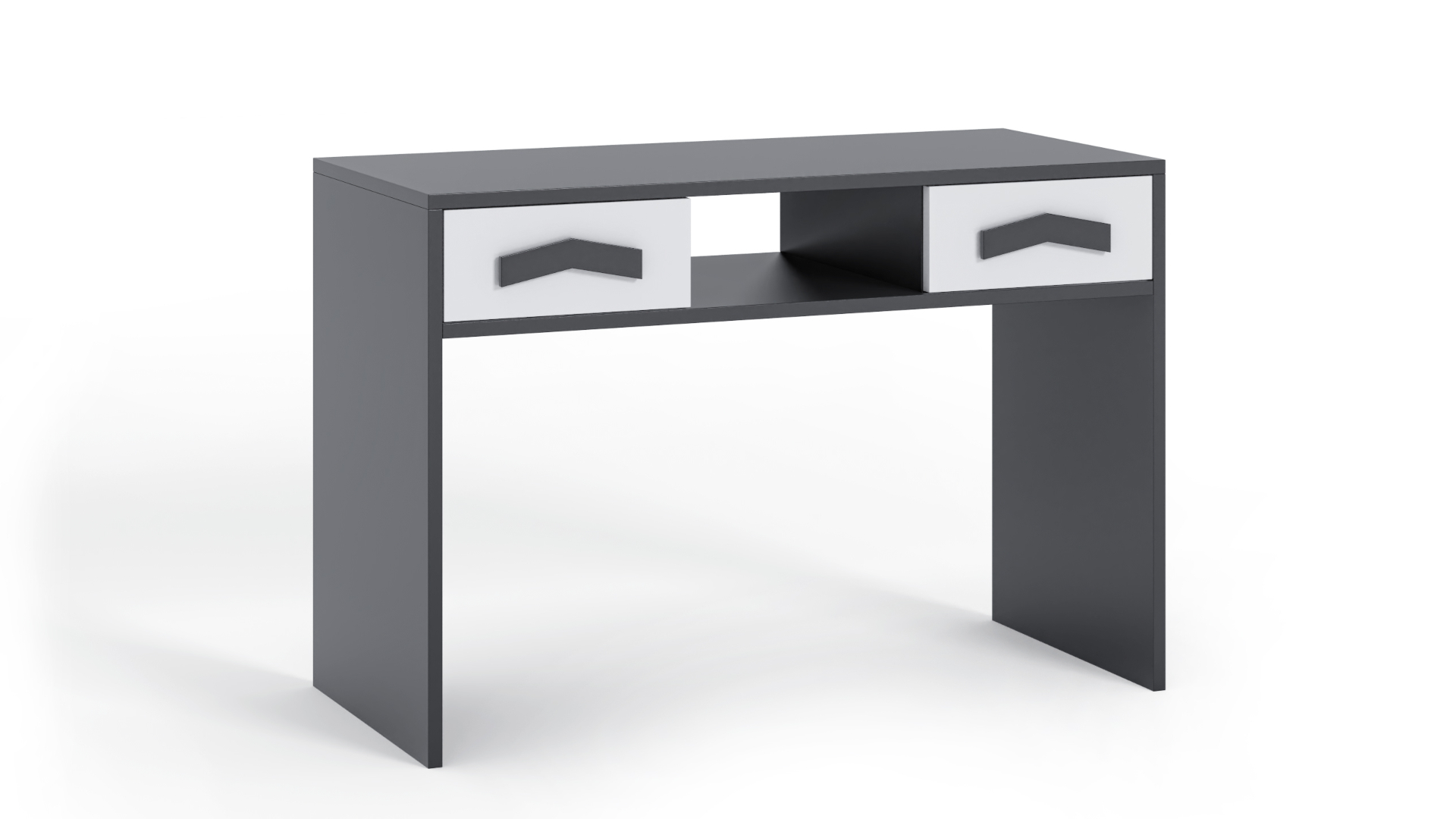 Biurko młodzieżowe Hix Grafit-Biały