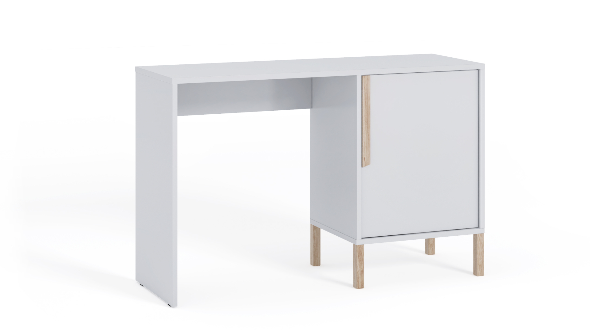 Biurko młodzieżowe Spring Białe, Uchwyty buk