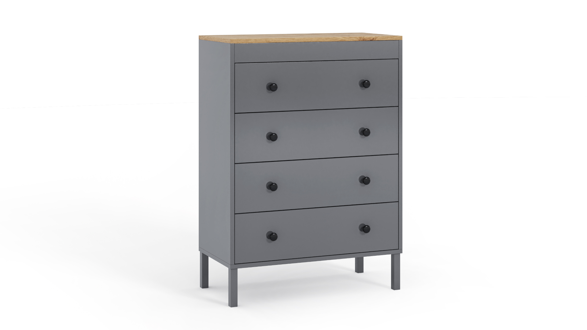 Komoda młodzieżowa Winter, Antracyt