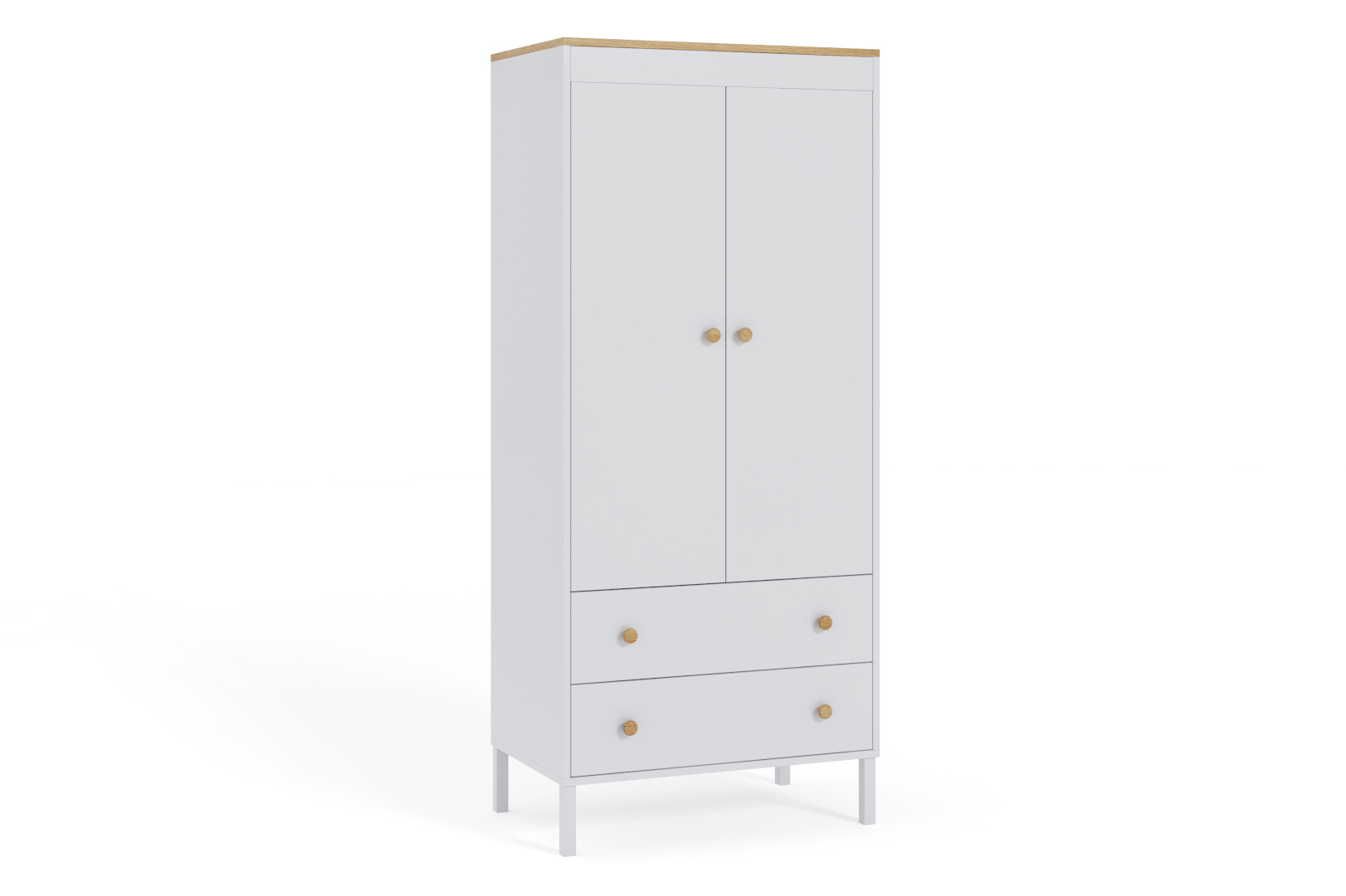 Szafa młodzieżowa Winter Biała, Buk