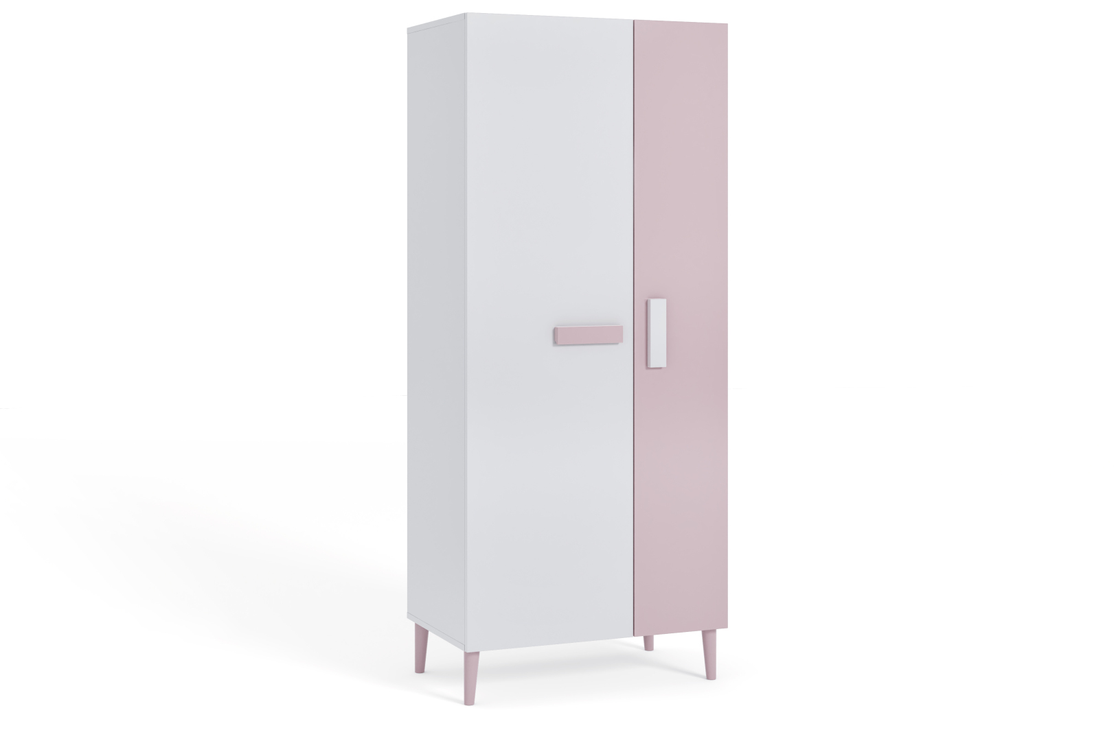 Szafa młodzieżowa Zygzak Biała, Róż HD